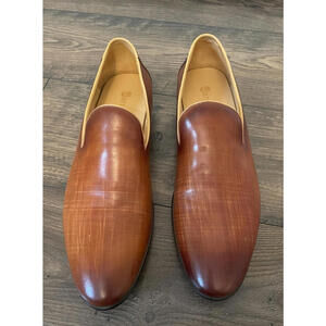Carrucci Vesper Loafers in Cognac Burnished Walnut 13